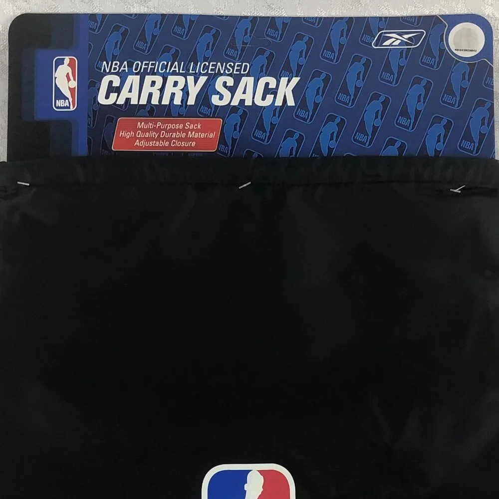 NBA Official Licensed Black Multipurpose Basketball Carry Sack NWT